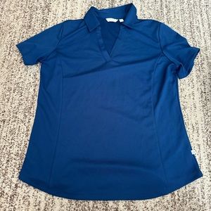 Lady Hagan Women’s Collared Polo Golf Shirt Blue - Size Large